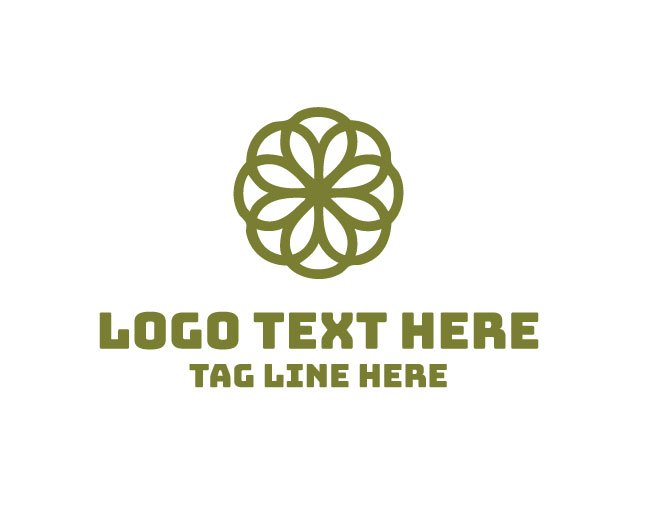 Flooring Tile Flower Logo