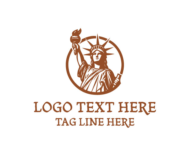 Liberty Statue Modern Logo