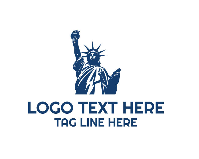 Liberty Statue Line Logo