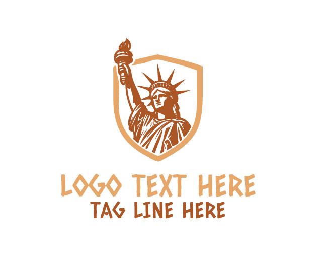 Liberty Statue Icon Logo