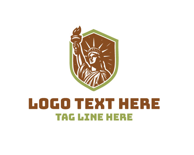 Liberty Statue USA Logo