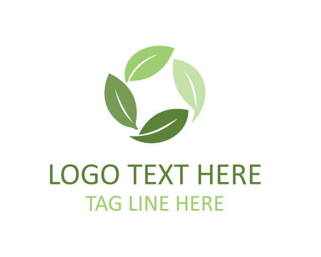 Abstract Leaf Natural Logo