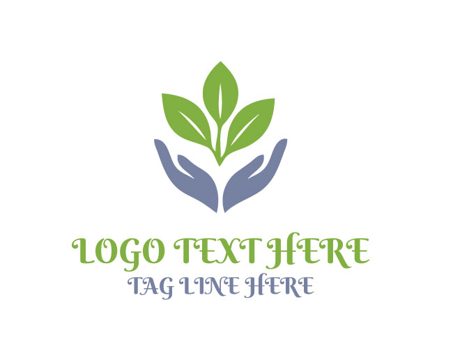 Abstract Leaf Minimal Logo