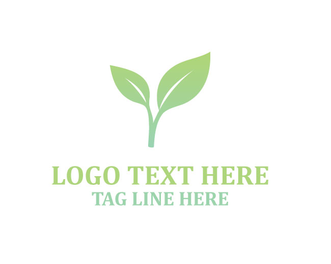 Abstract Leaf Green Logo