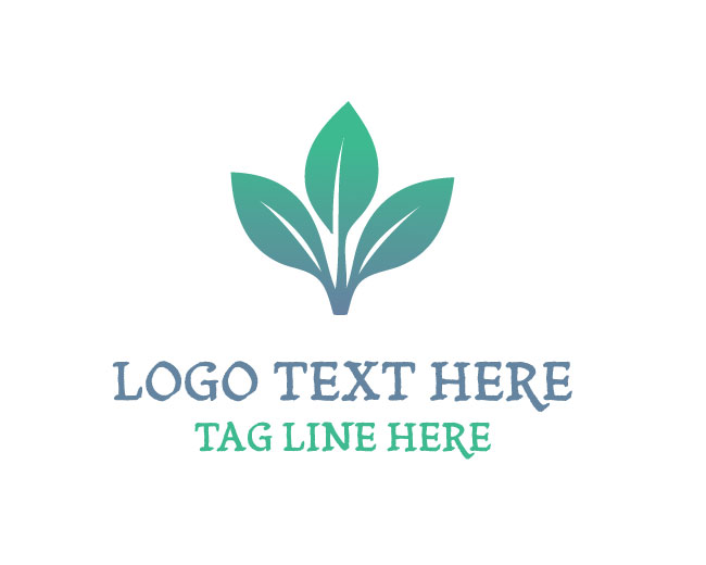 Abstract Leaf Wellness Logo