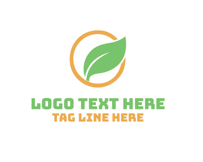 Abstract Leaf Eco Balance Logo