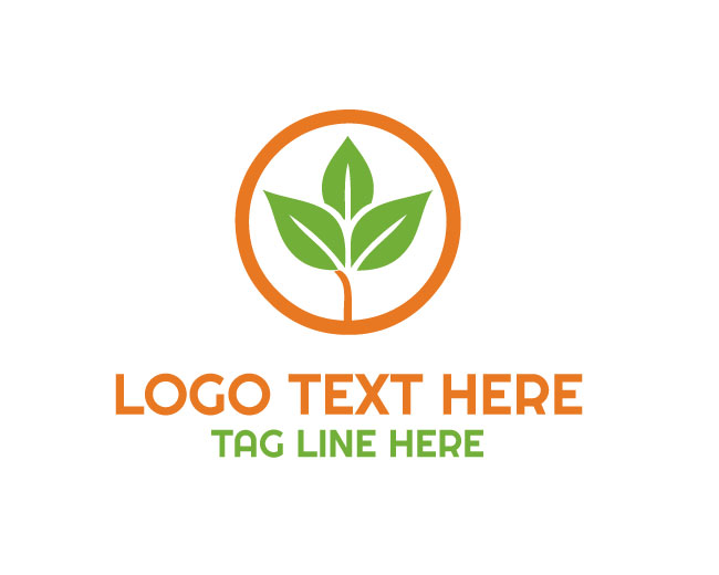 Abstract Leaf Pure Nature Logo