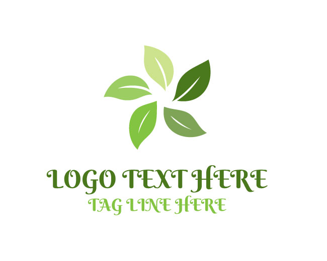 Abstract Leaf Zen Logo
