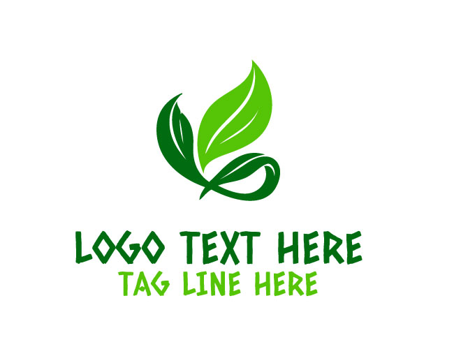 Abstract Leaf Pure Balance Logo