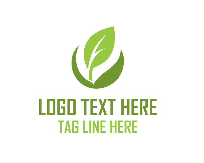 Abstract Leaf Living Logo