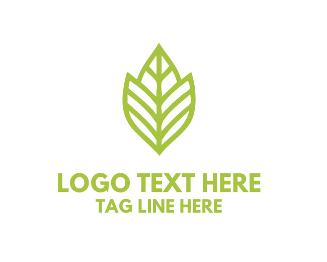 Abstract Leaf Eco Spark Logo