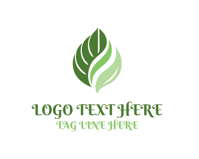 Abstract Leaf Modern Growth Logo