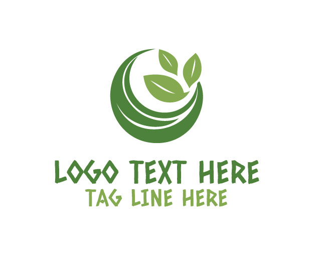 Abstract Leaf Soft Nature Logo