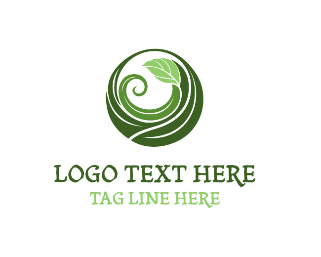 Abstract Leaf Fresh Harmony Logo