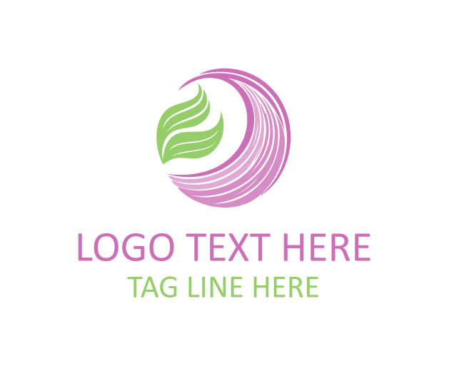 Abstract Leaf Clean Earth Logo