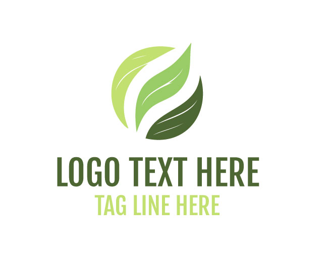 Abstract Leaf Pure Growth Logo