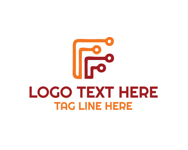  Circuit Wiring Electronic Network Logo
