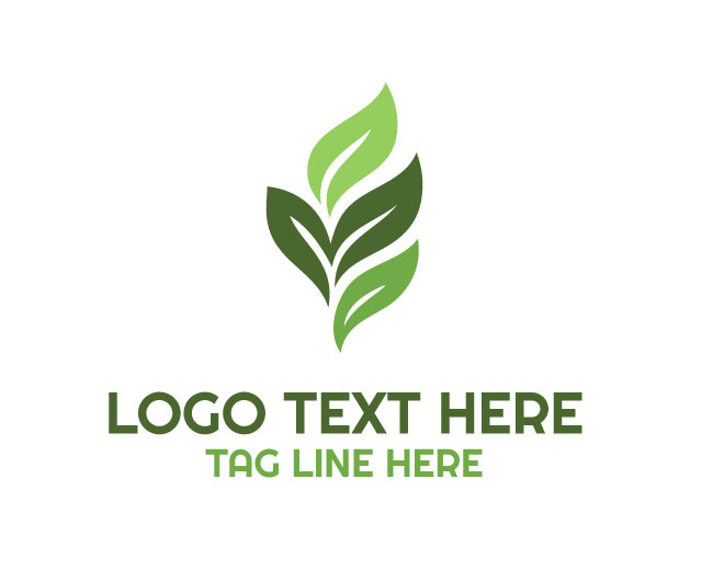 Modern Abstract Leaf Fresh Logo