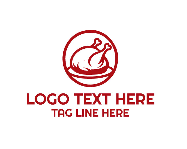 Cooked Turkey Chicken Gourmet Meal Logo