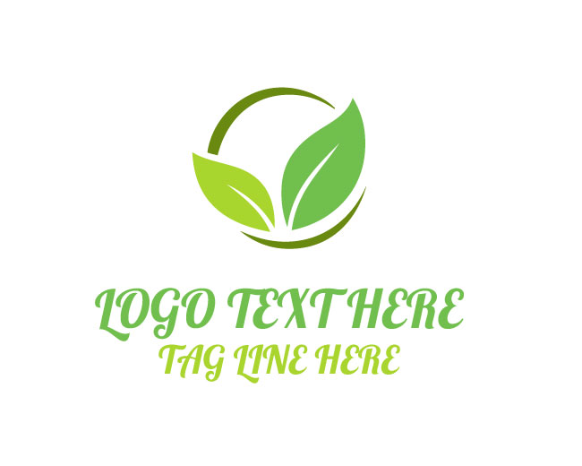 Abstract Leaf Eco Motion Logo
