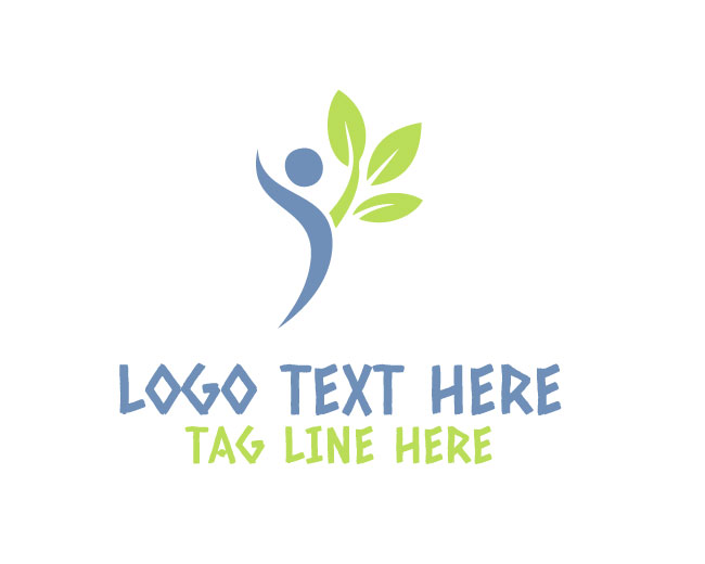 Abstract Leaf Clean Sprout Logo