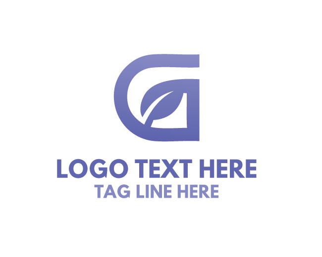 Abstract Leaf Letter G Logo