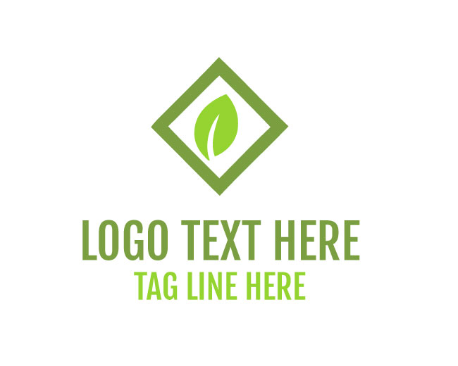 Abstract Leaf Eco Vision Logo