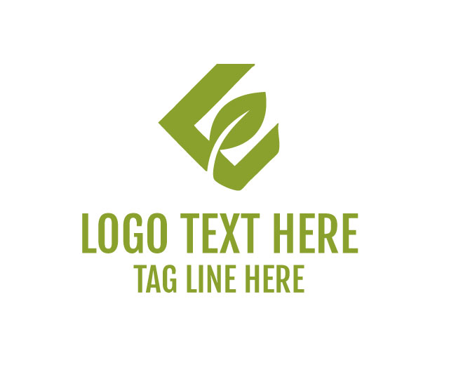 Abstract Leaf Clean Nature Logo