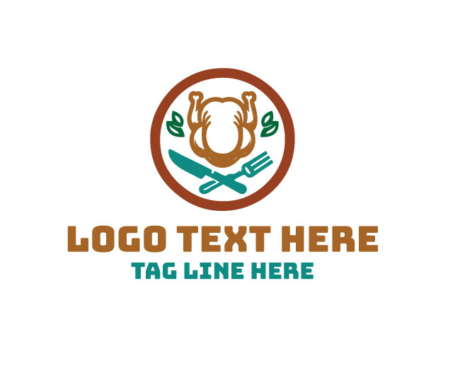 Cooked Turkey Chicken  Meal Logo