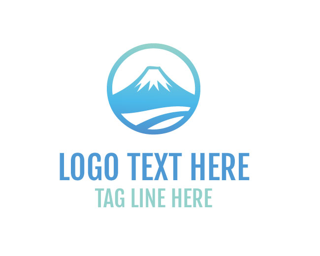 Mount Fuji Cliff Peak Logo