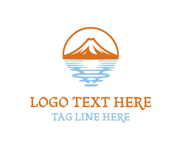 Mount Fuji Peak Symbol Logo