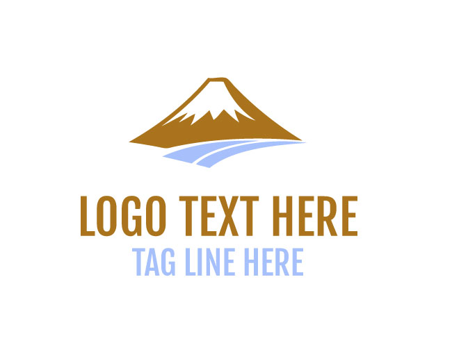 Mount Fuji Minimal Wave Logo