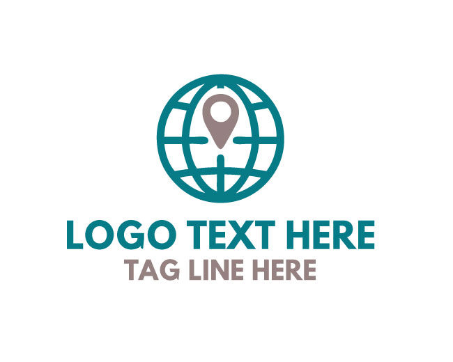 Globe World Map Style Logo