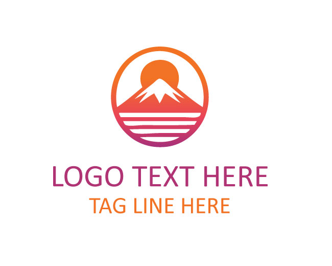 Mount Fuji Sun Logo