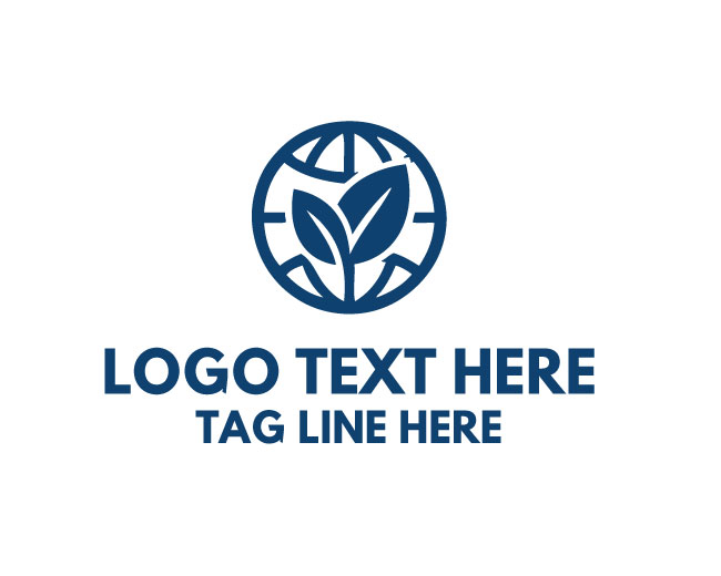 Globe leaf Communication Logo