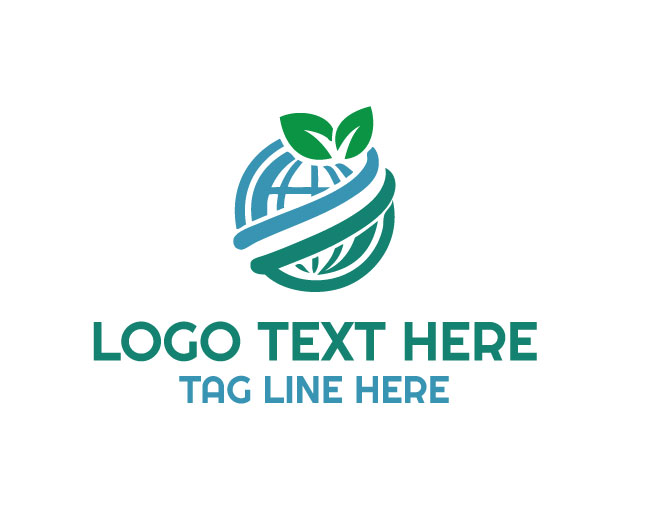 Eco Globe abstract Logo