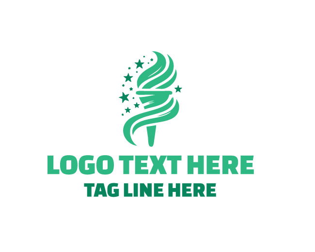 Liberty Torch Freedom Light Logo