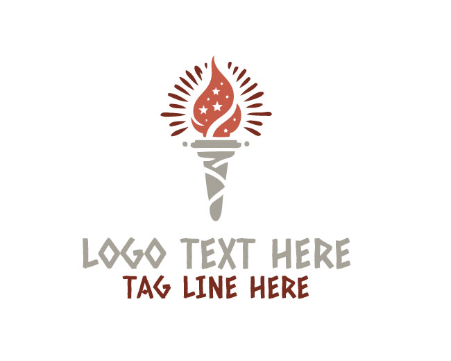 Liberty Torch fire Logo