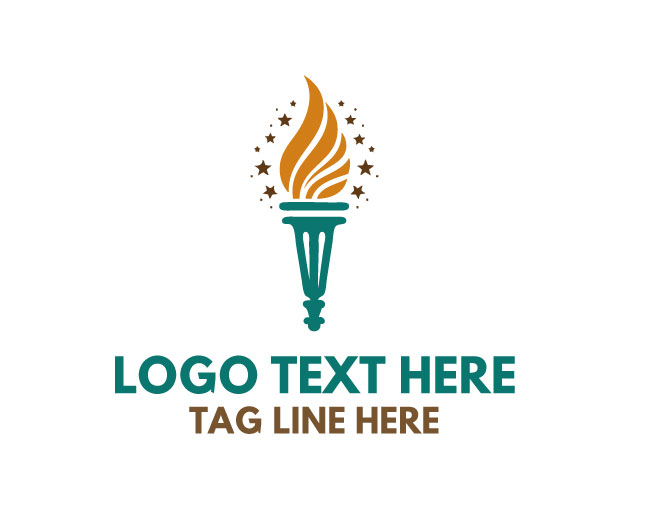 Liberty Torch National Symbol Logo