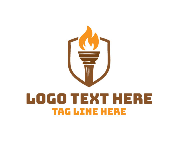 Liberty Torch shield Logo