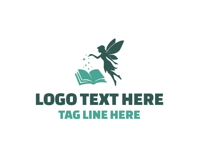 Fairy Magical Book Dream Tales Logo