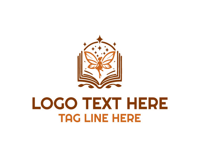 Fairy Magical Book Glow Dust Logo