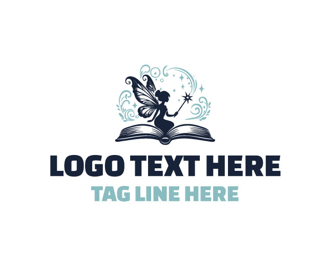 Fairy Magical Book Magic Story Logo