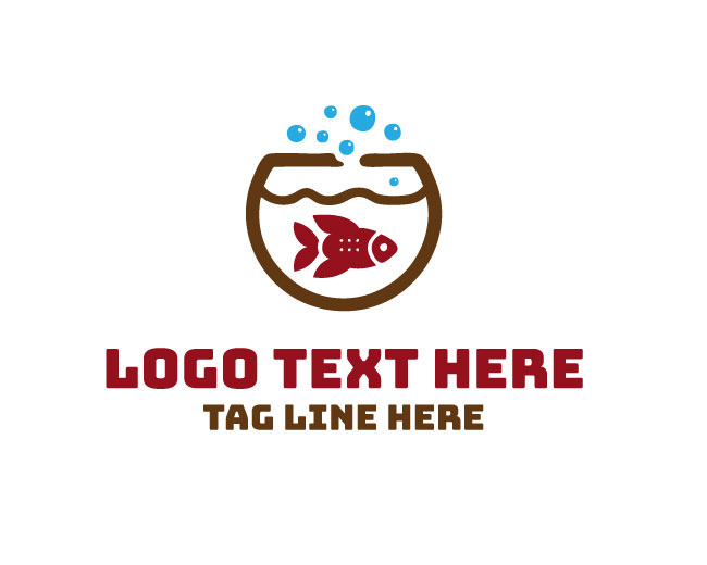 Aquarium Fish Water Logo