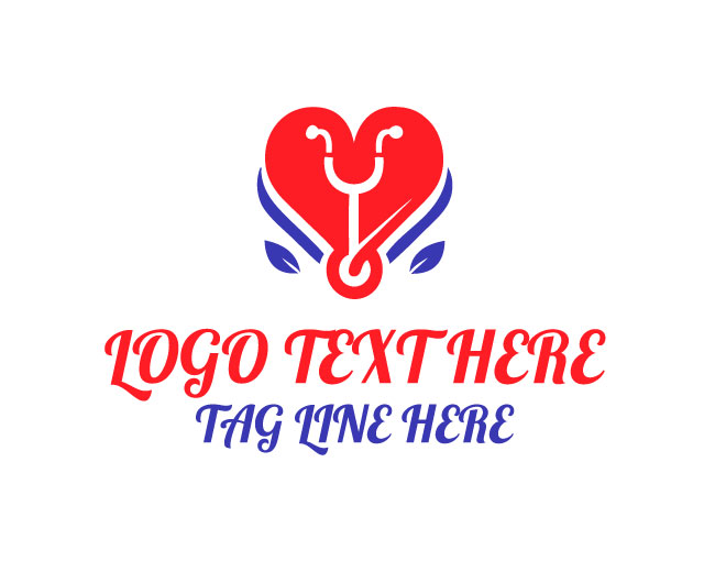 Heart Stethoscope Health Monitor Logo
