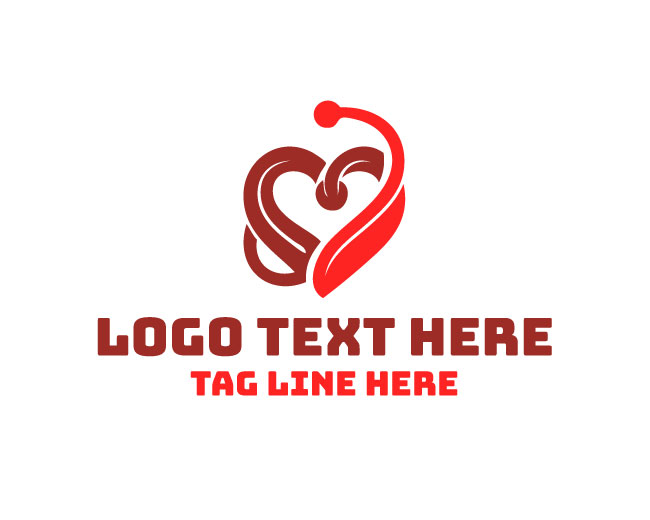  Heart Stethoscope Doctor Care Logo