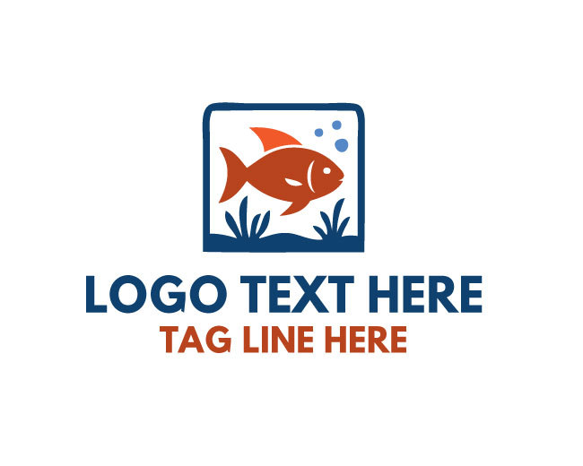 Aquarium Fish Water Logo