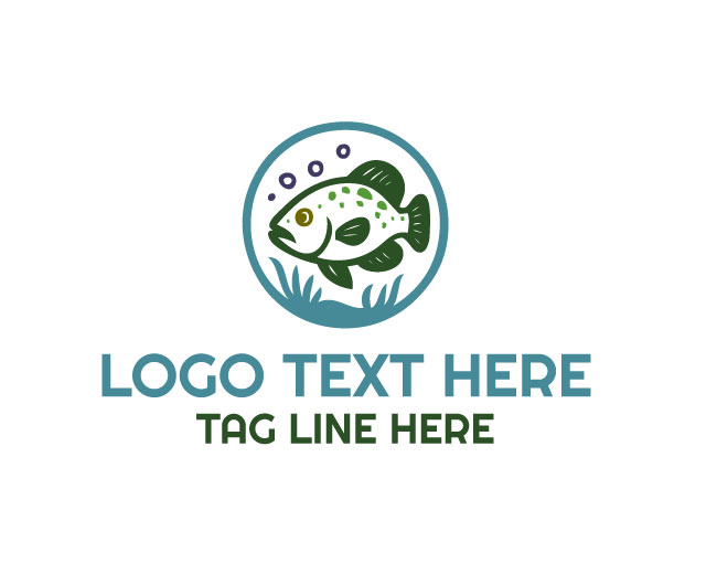 Aquarium Fish  Marine Logo
