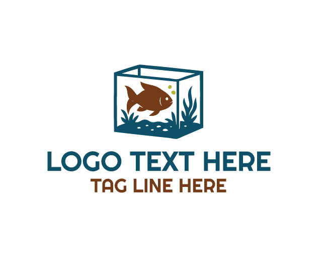 Aquarium Fish  Water Logo