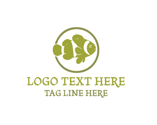 Stylish Aquarium Fish  Logo